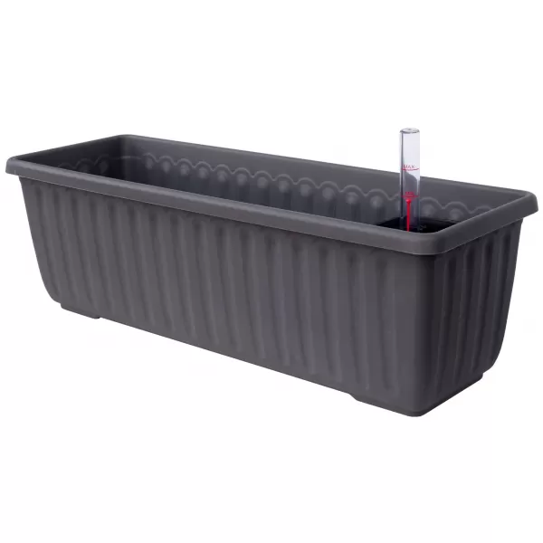 Truhlík samozavlažovací Siesta LUX - antracit 80 cm