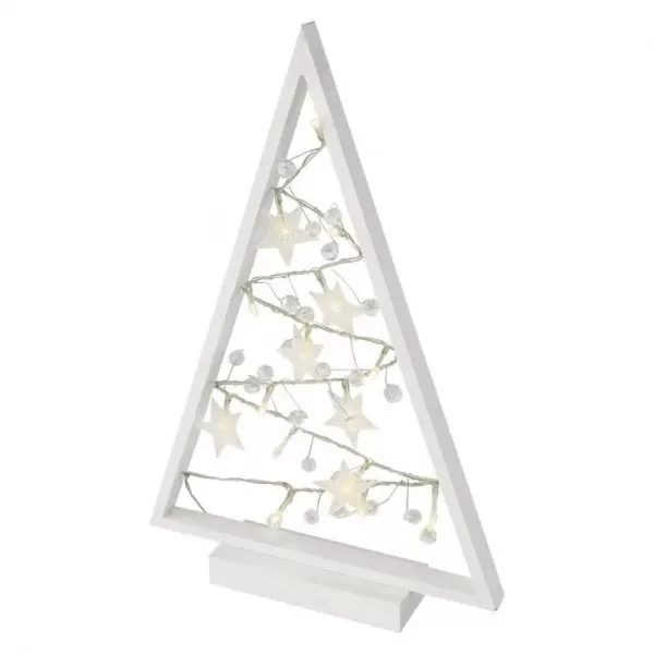 EMOS DCWW27 15LED WOOD TREE 2AA WW-dekorace stromeček
