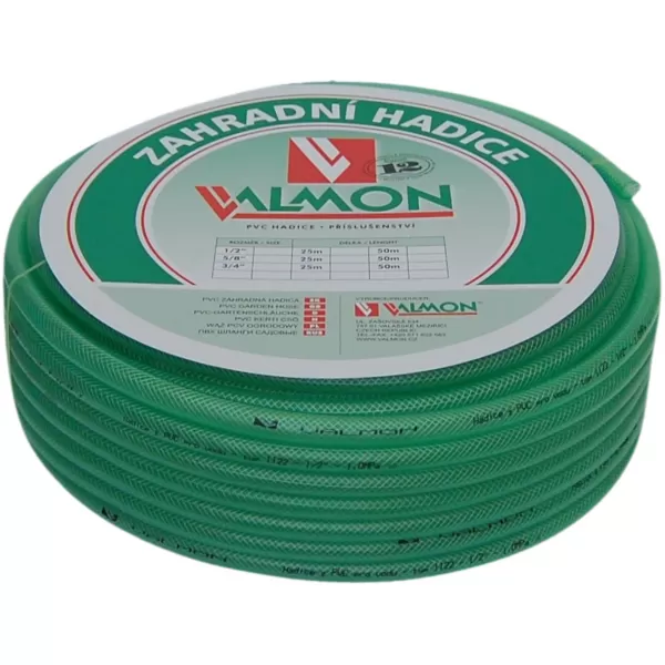 Hadice zelená transparentní Valmon - 3/4", role 25 m