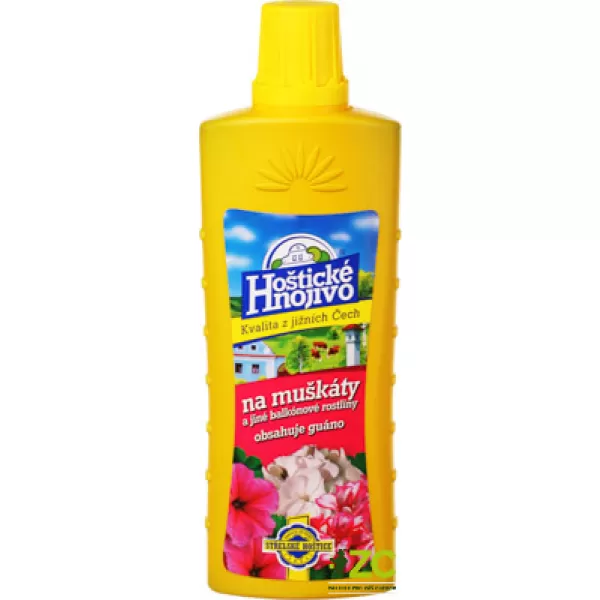 Hoštické tekuté - muškáty 1 l s guánem