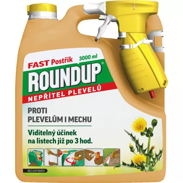 Roundup Fast / bez glyfosátu - 3 l rozporašovač