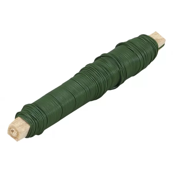 Drát vázací - polakovaný zelený 0,68 mm x 100 g
