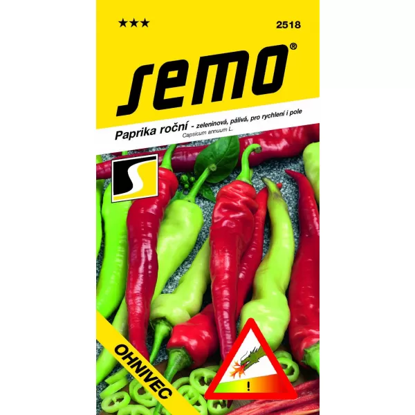 Paprika zel. pálivá - Ohnivec rychl,pole 0,6g /SHU 2 150/