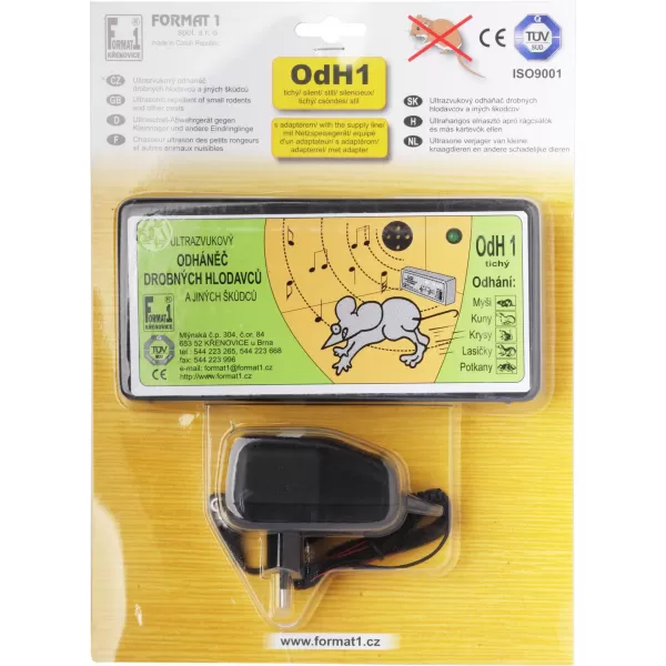 Odhaněč ultrazvukový - OdH 1 tichý s adaptérem v blistru