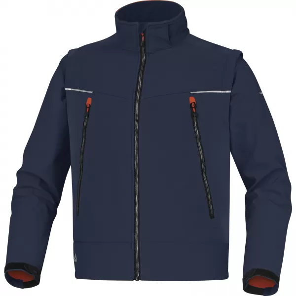 Bunda SOFTSHELL ORSA vel. XL námořnická modrá-oranžová
