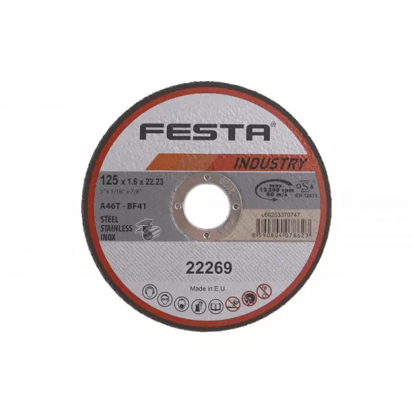 Kotouč na kov řezný 125x1,6x22.2 FESTA INDUSTRY