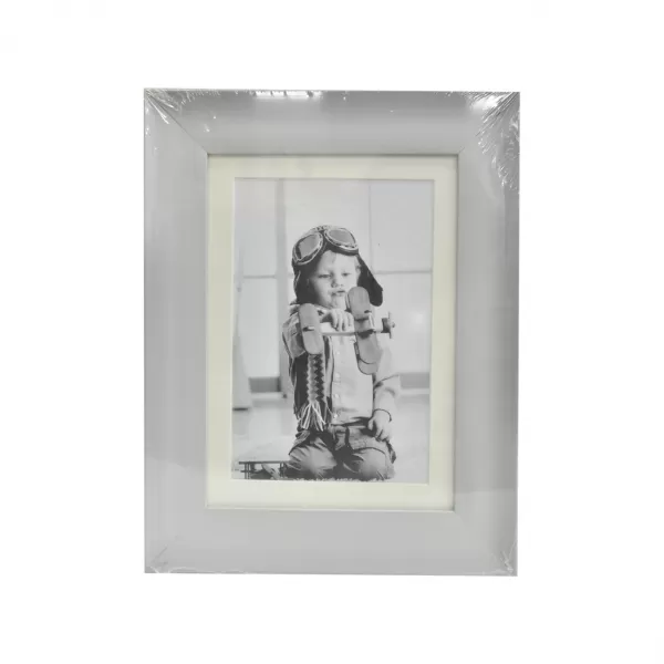 Fotorámeček dřevo šedý 18x23 cm