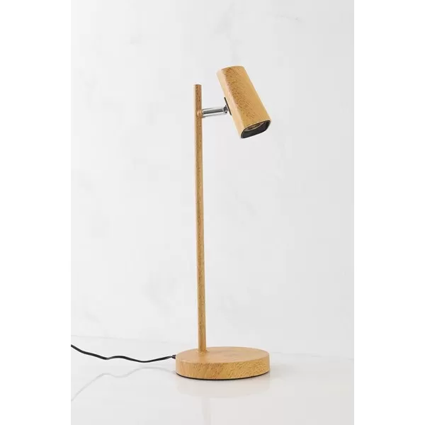NIPEKO Stolní lampa 6W imit.dřeva 4000K