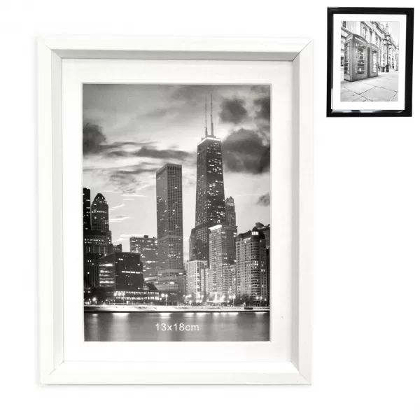 Fotorámeček UH bílý/černý 13x18 cm