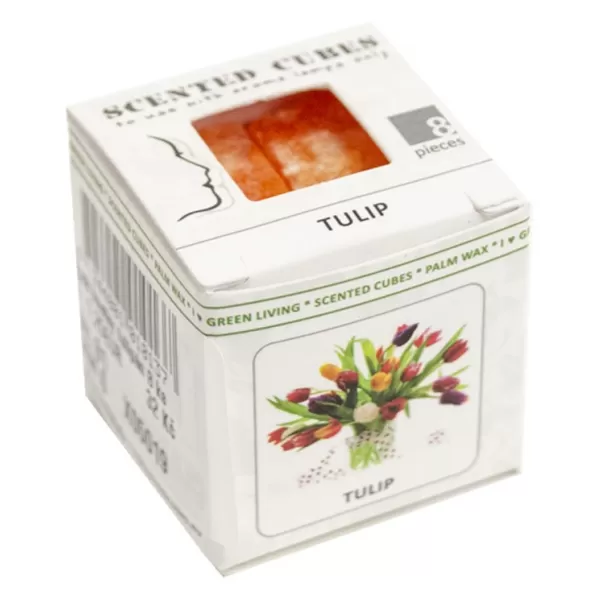 Vosk kostky tulipán 8 ks