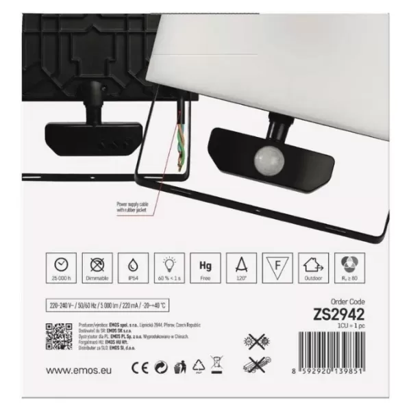 EMOS LED refektor TAMBO,50W 5000lm /ZS2942/
