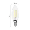 EMOS LED FLM CANDLE 3,4W 40W 470lm E14 NW ZF3D23