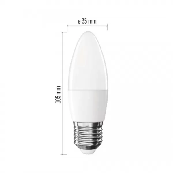 EMOS LED CLS CANDLE 4,2W 470ml E27 NW ZQ4E23