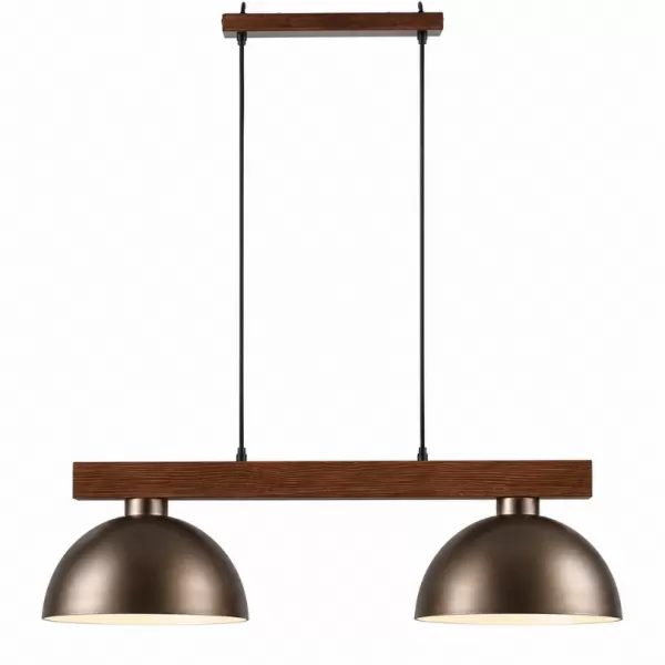 NIPEKO Lustr 2R OSLO hnědé pr.34cm dř