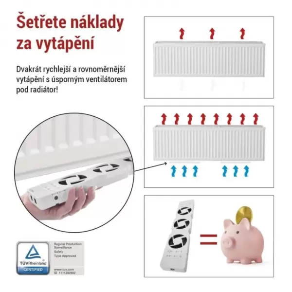 EMOS Sada pro ventilátor pod radiátor P56EXT1