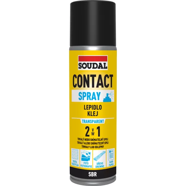 SOUDAL Lepidlo 2v1 300ml Contact Spray