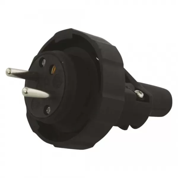 EMOS Vidlice IP65 černá guma P0037M