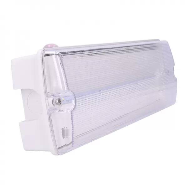 LED nouzové osvětlení 3,2W 175lm IP65 NiCd 800mAH baterie, testovací tlačítko