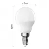 EMOS LED žárovka Classic Mini Globe E14/4,2W (40W)/470lm/neutrální bílá ZQ1E23