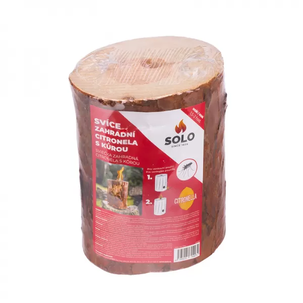 SOLO svíce zahradní Citronela s kůrou, W07PL