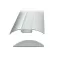 Solight hliníkový profil pro LED pásky plochý, 53x9mm, mléčný difuzor, 1m