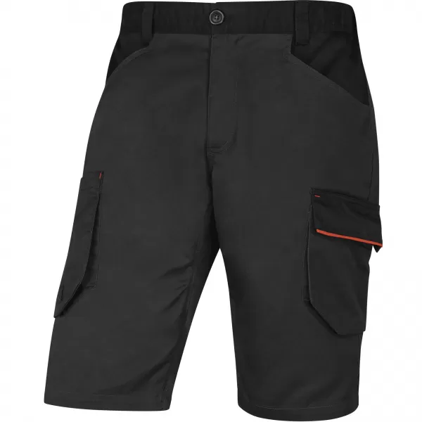 Bermudy pánské M2BE3STR vel. 4XL - šedá-oranžová