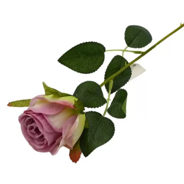 Dekorace - Růže single 51cm fialková