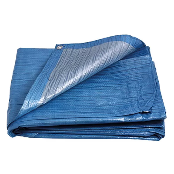 Plachta zakrývací 3x5m 70g/1m2 modro-stříbrná