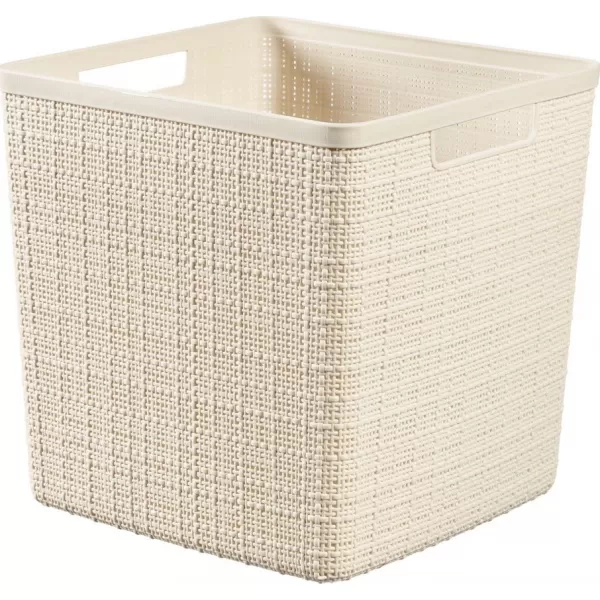 Košík Jute kostka béžová