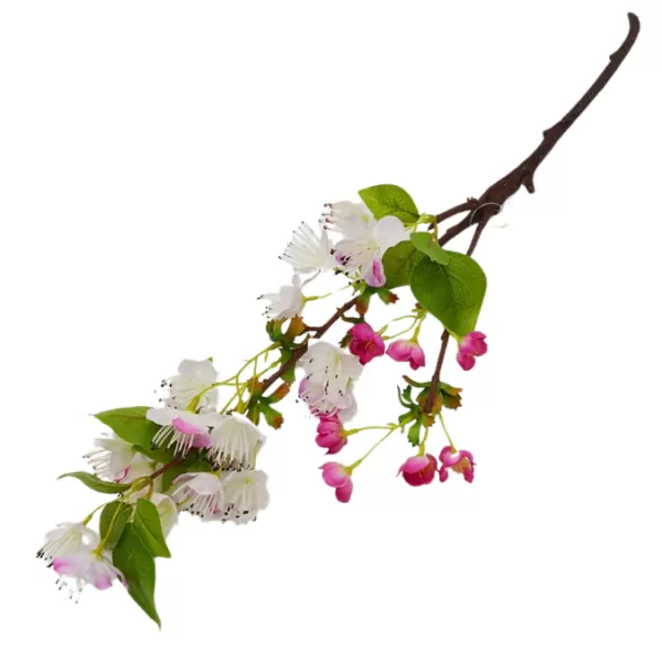 Dekorace - Větev hruška 50cm fialová