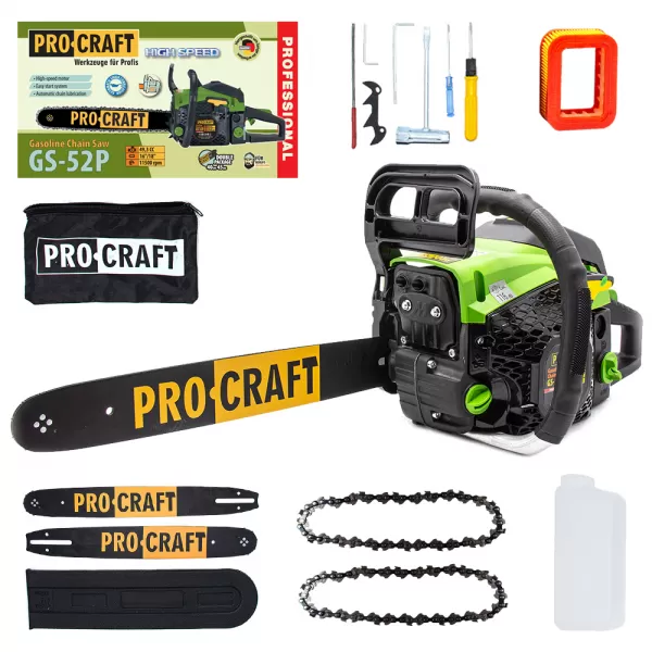 PROCRAFT Benzínová řetězová pila GS-52P
