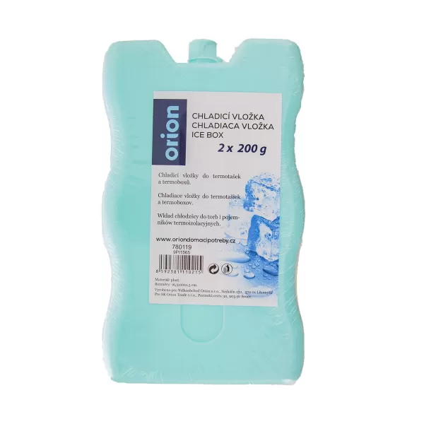 Vložka chladicí 200 g 16,5x10x1,5 cm 2 ks