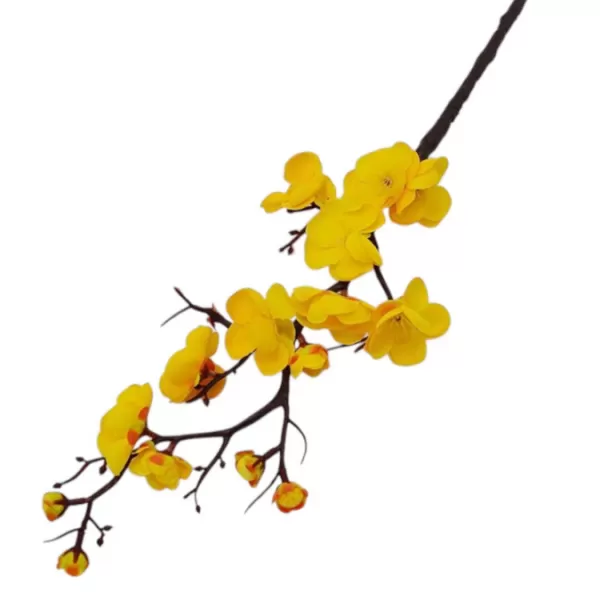 Dekorace - Větvička jarní 58cm žlutá