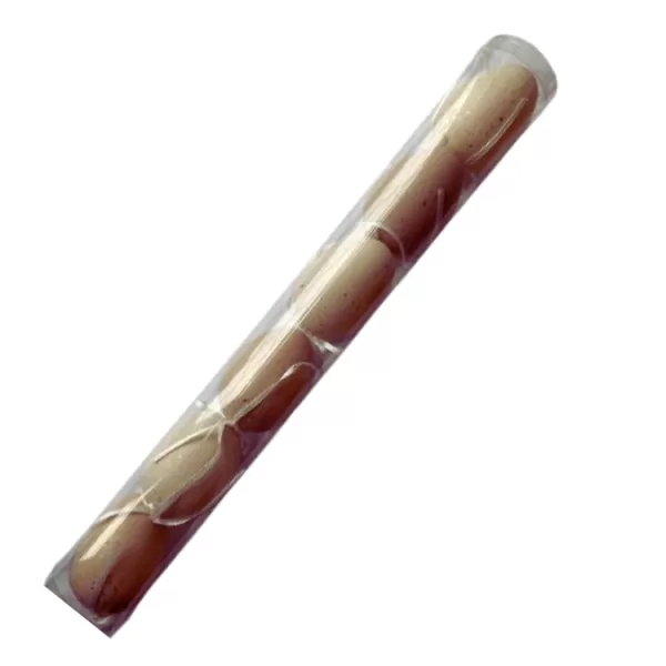Dekorace - Vejce plast tuba 6cm/6ks sv. kropenatá