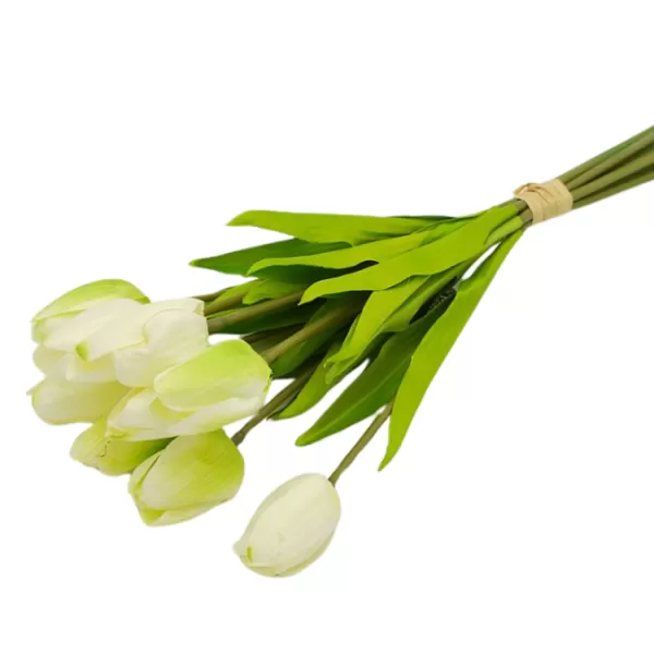 Dekorace - Tulipán 45cm bílý