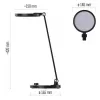 EMOS Lampa stolní LED CHARLES černá Z7628B