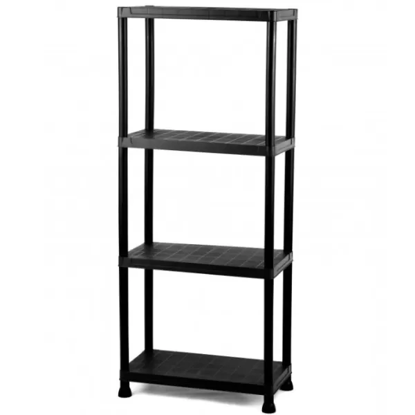 Regál plastový Igotrend 80x30x140cm černý
