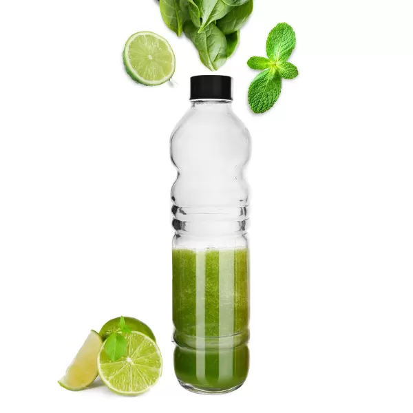 Láhev sklo/kov víčko 1,1 l