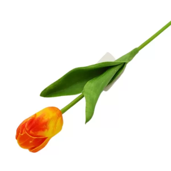 Dekorace - Tulipán pěnový 30cm oranžový