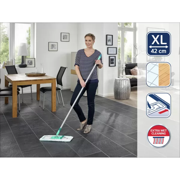 Podlahový mop PROFI Micro Duo s kovovou tyčí - CLICK System LEIFHEIT 55048