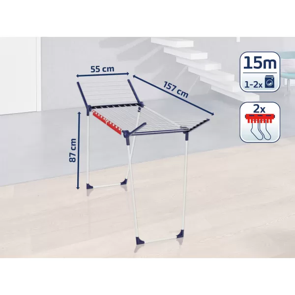 Sušák na prádlo PEGASUS 150 Solid Slim LEIFHEIT 81570