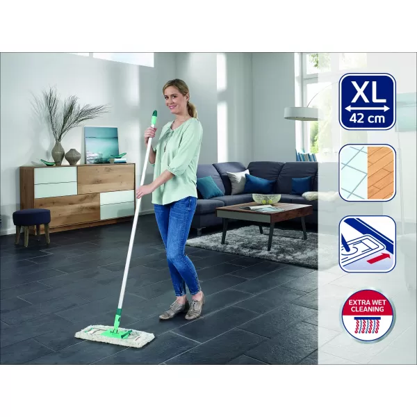Podlahový mop PROFI Micro Duo s hliníkovou násadou - CLICK System LEIFHEIT 55045