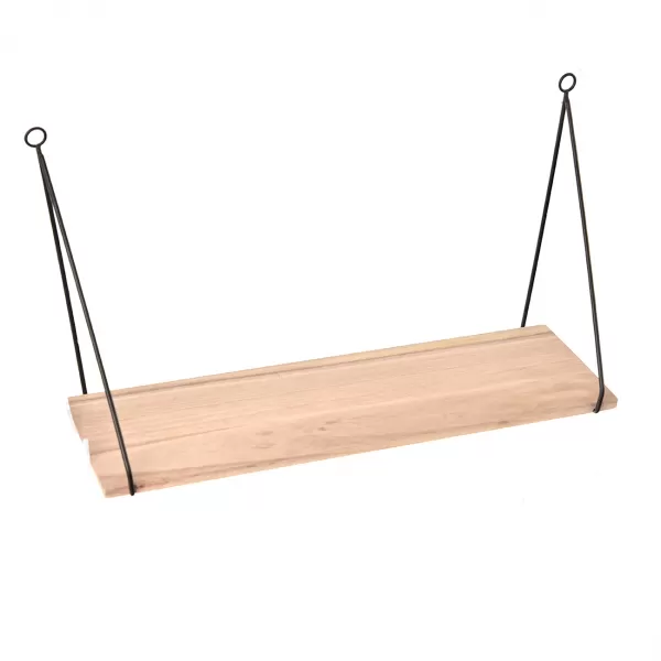 Polička dřevo/kov 50 cm