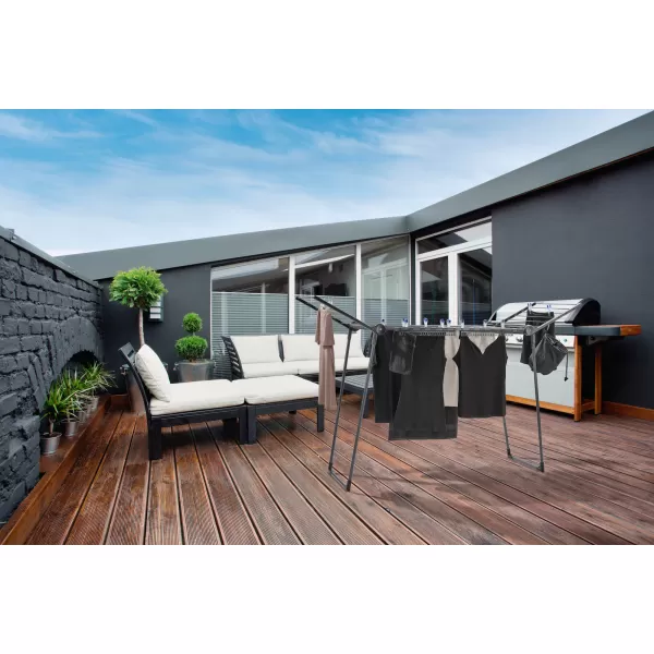 Sušák na prádlo Pegasus 150 Solid Slim BLACK LEIFHEIT 81690
