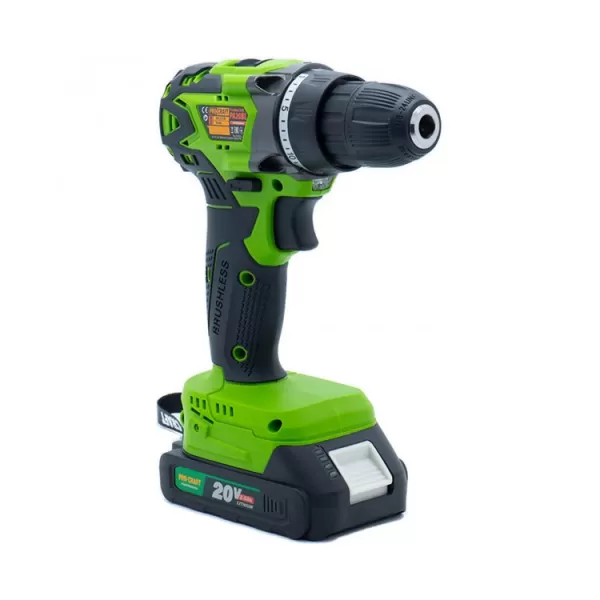PROCRAFT Aku vrtací šroubovák + 1 baterie PA20BL 1B