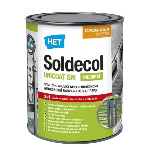 HET Soldecol Unicoat SM SU 8441 červenohnědý 0,6l