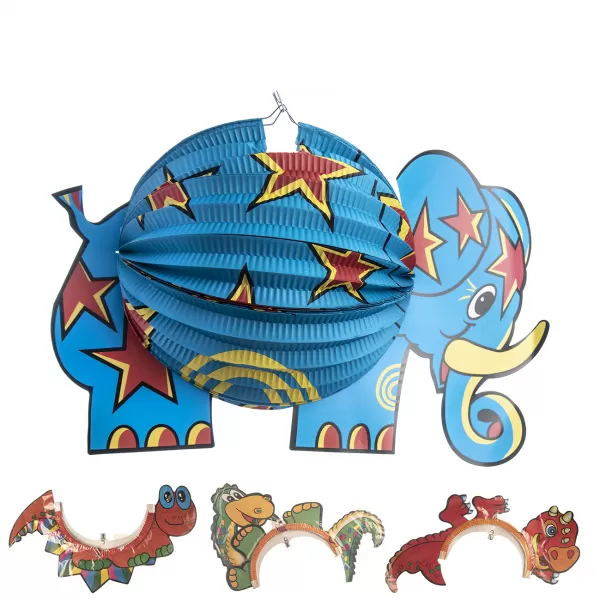 Lampion papír 3D obrázek pr. 25 cm 4ASS