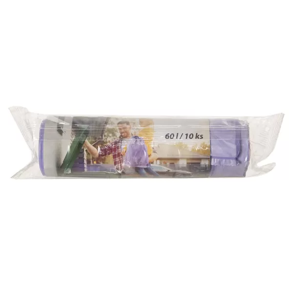 Sáček na odpad zatahovací 60 l/10 ks levandule