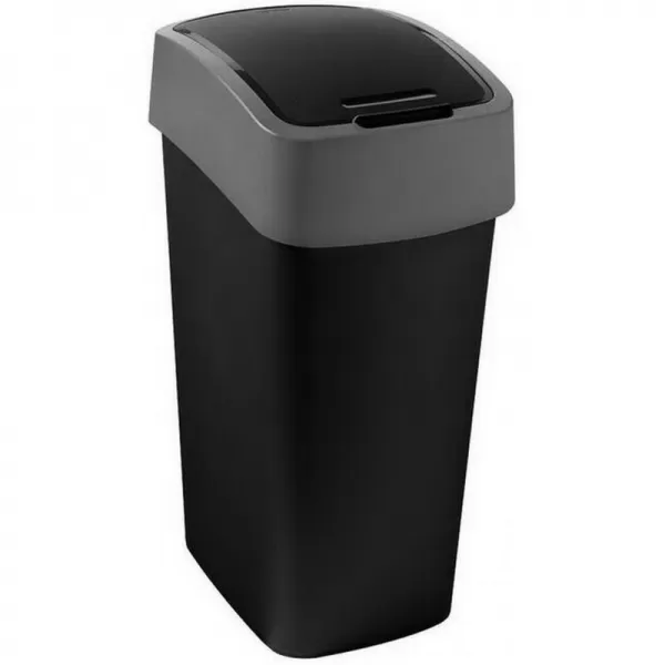 Koš odpadkový 45L Flipbin černá