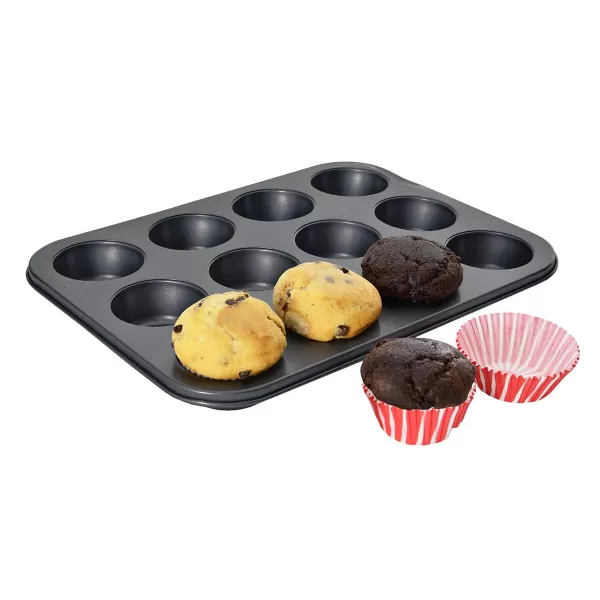Forma kov muffiny 12+košík cuk. papír 72 ks